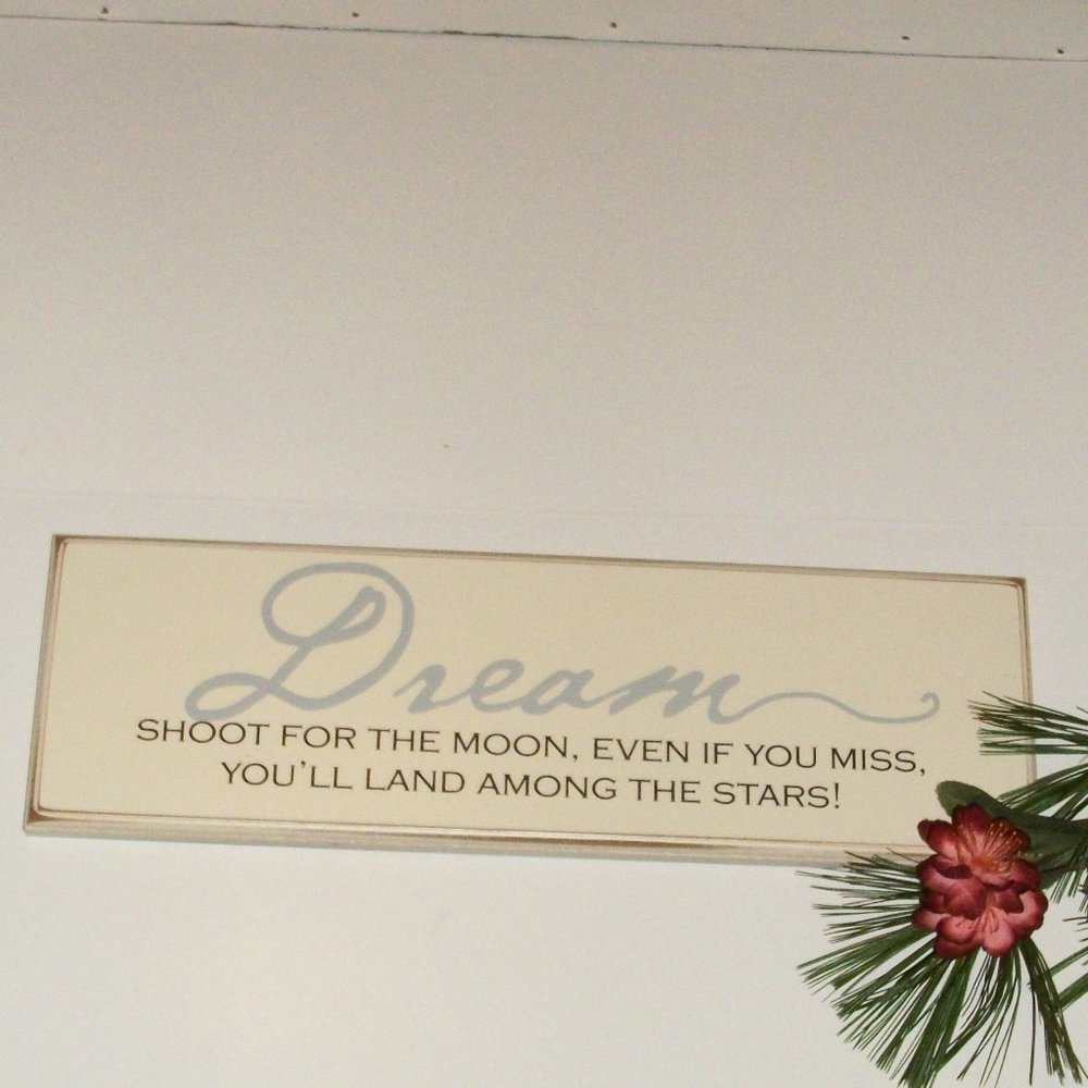 ❄️HP❄️ Annie Danielson Designs "DREAM" Wall Art Wall Plaque 16"L Inspirational